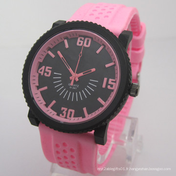 Montre en silicone coloré populaire